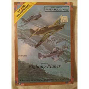 Model Kits Paper Complete Three American Fighting Planes at Pearl Harbor  50th A